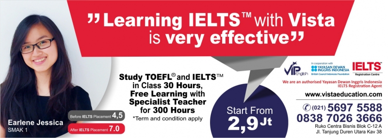 Belajar TOEFL dan IELTS di jakarta