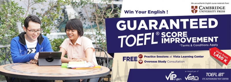 Tips Lolos Tes TOEFL dan Promo Les dari VIP Englis 