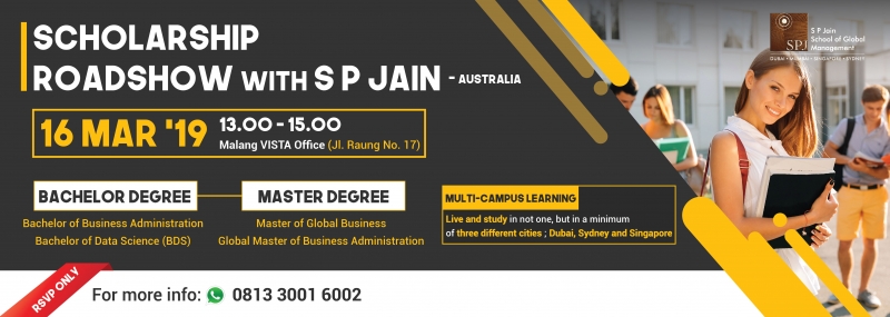 SP Jain Sydney untuk jurusan Bisnis Favorite